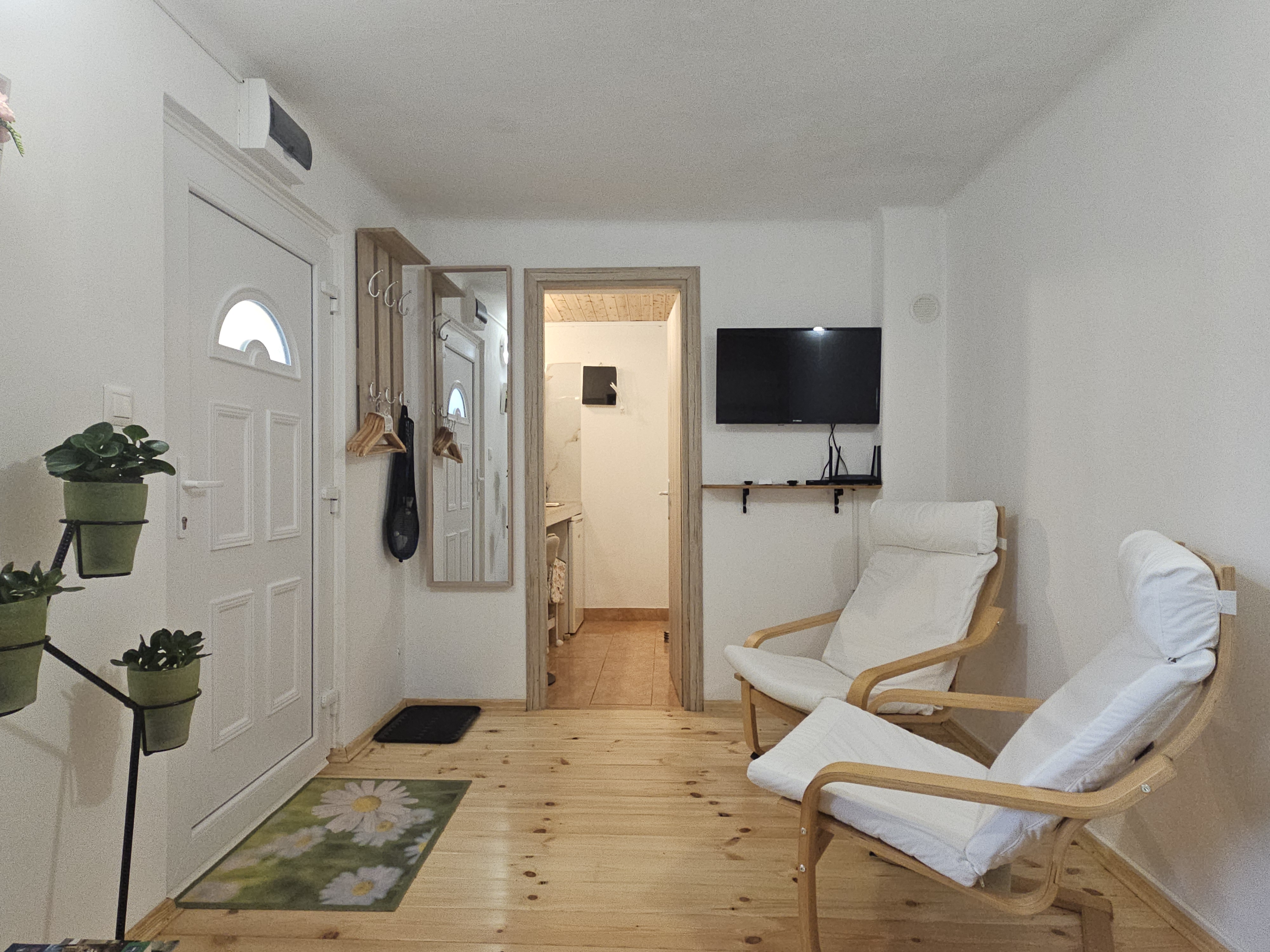Bright entrance and hallway