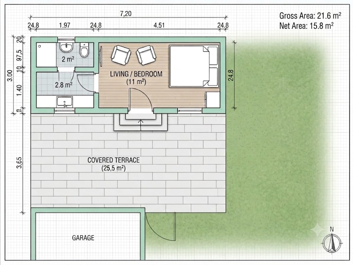 Studio floor plan
